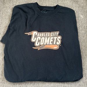 Charles City Comets.  Vintage Ling Sleeve T-shirt